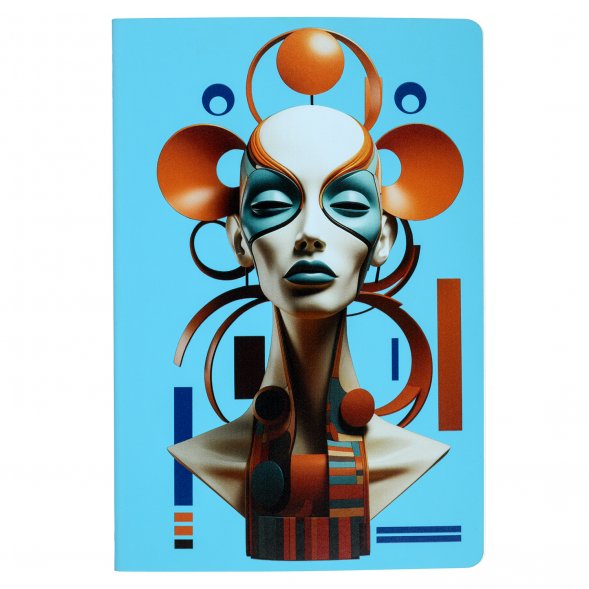 Блокнот Alpha slim, лазурный Пятый элемент 