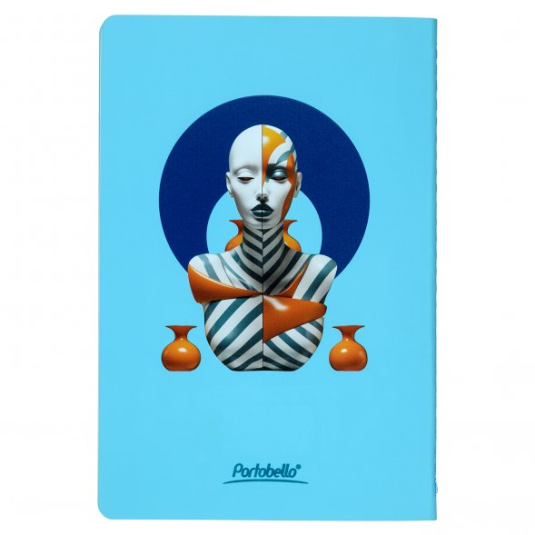 Блокнот Alpha slim, лазурный Пятый элемент 