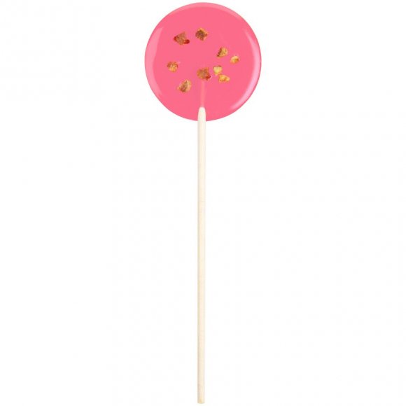 Леденец Lollifruit, красный с сублимированной клубникой 