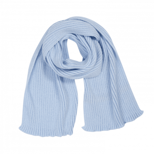 Шарф Forges вязаный, голубой 