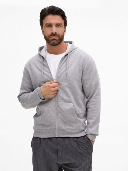 Толстовка унисекс Stone, серый меланж 