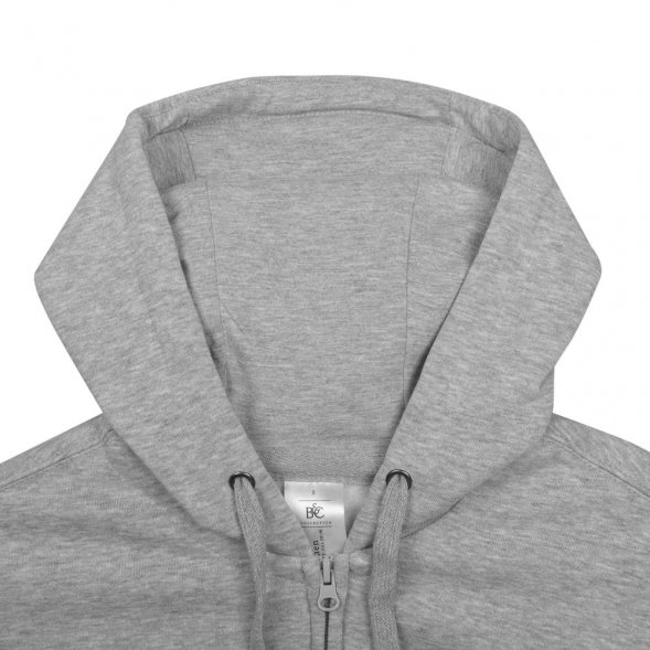 Толстовка мужская Hooded Full Zip серый меланж 