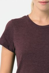 Футболка женская Regent Fit Women, бордовый меланж