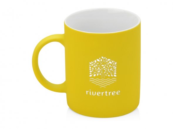 Кружка с покрытием soft-touch Barrel of a Gum, желтый (Р) 