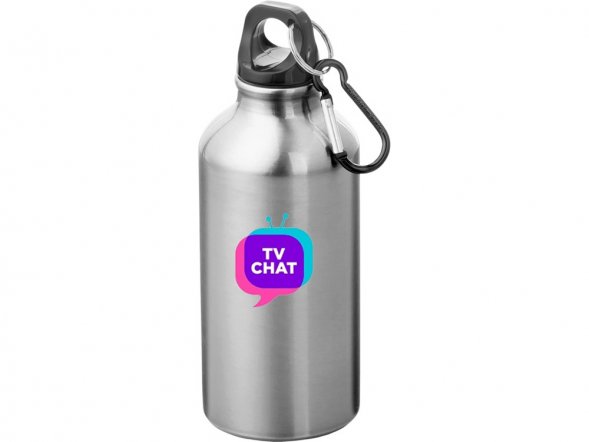 Бутылка Oregon с карабином 400мл, серебристый 