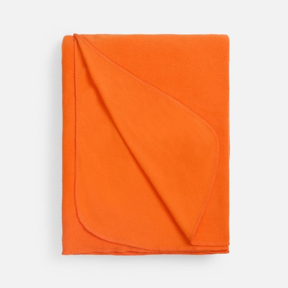 Флисовый плед Warm&amp;amp;Peace, оранжевый 