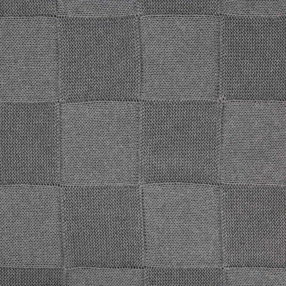 Плед Cella вязаный, серый (без подарочной коробки) 