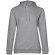 Толстовка с капюшоном женская Hoodie, серый меланж 