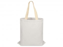 Сумка для шопинга Steady из хлопка с парусиновыми ручками, 260 г/м2, белый