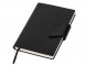 Бизнес блокнот А5 Monoi с клапаном, твердая обложка, 128 листов, черный 