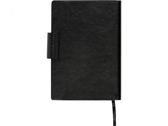 Бизнес блокнот А5 Monoi с клапаном, твердая обложка, 128 листов, черный 