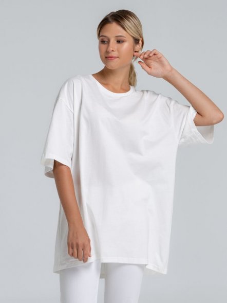 Футболка оверсайз «Чистая соль», молочно-белая 