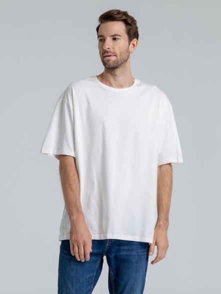 Футболка оверсайз «Чистая соль», молочно-белая 