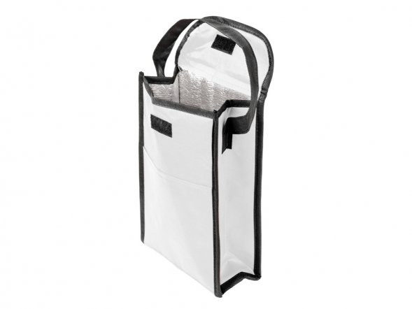 Сумка-холодильник Reviver на липучке из нетканого переработанного материала, белый 