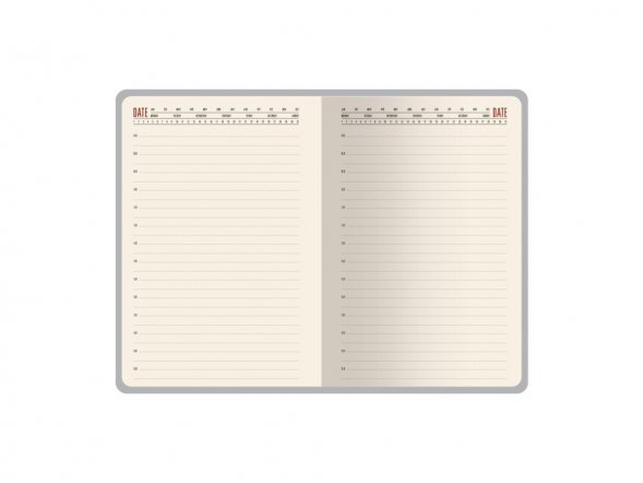 Ежедневник недатированный  А5 LONDON красный/темно-серый 