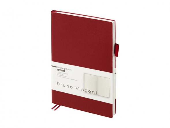 Ежедневник недатированный А5 Grand, бордовый 
