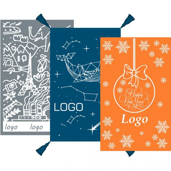 Плед на заказ Tricksy Net, 2 цвета, S, полушерсть 