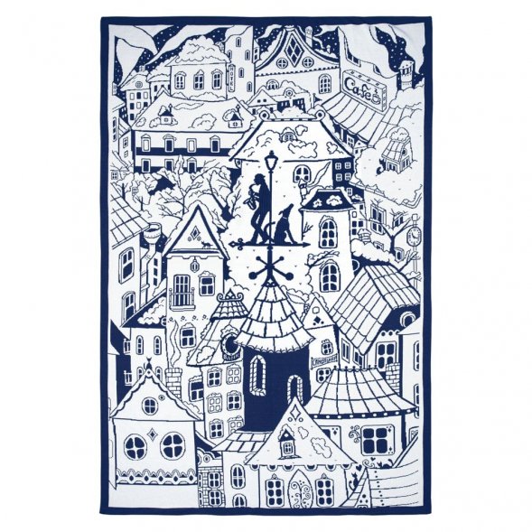 Плед на заказ Tricksy Net, 2 цвета, S, полушерсть 