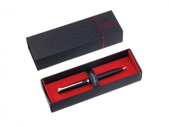 Ручка шариковая Pierre Cardin GAMME. Цвет - черный. Упаковка Е 