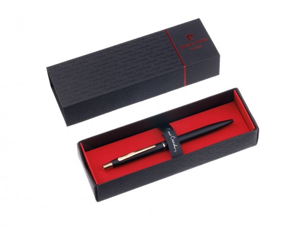 Ручка шариковая Pierre Cardin GAMME. Цвет - черный. Упаковка Е 