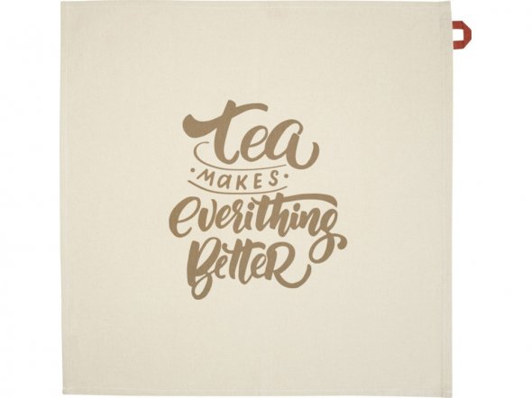 Alora кухонное полотенце из переработанного хлопка плотностью 200 г/м² - красный кирпичный 