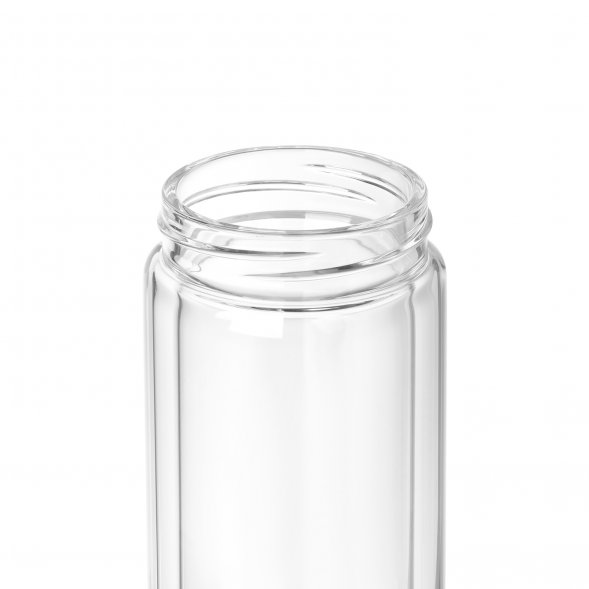 Бутылка стеклянная с двойными стенками Aravia, синяя 