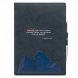 Ежедневник-портфолио Clip NEO недатированный в подарочной коробке, синий (в комплекте ручка Sonata BP серебро) 