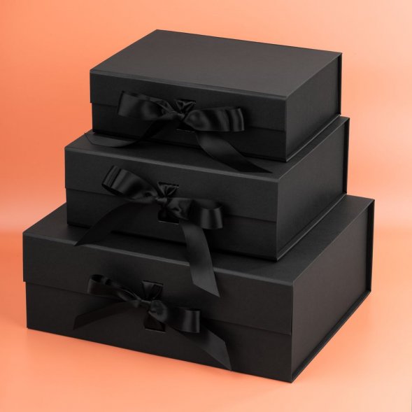 Коробка складная Rusetti, L, черная 