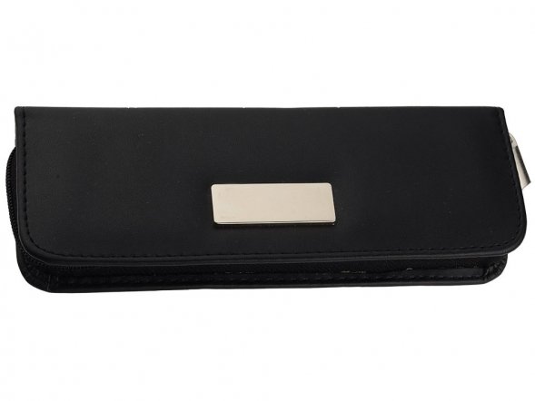 Набор Рейн: ручка шариковая, ручка роллер в футляре черный 