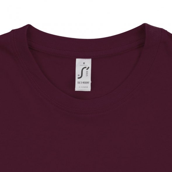 Футболка унисекс Regent 150, бордовая 