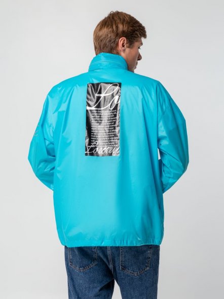 Ветровка из нейлона Surf 210, бирюзовая 