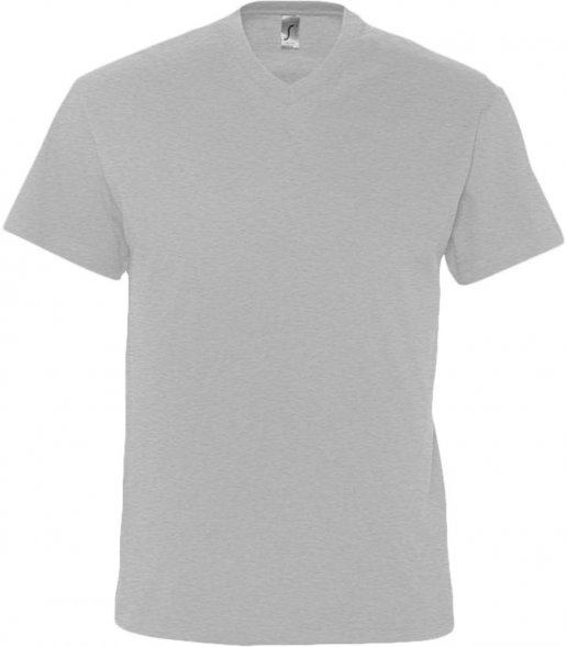 Футболка мужская с V-образным вырезом Victory 150, серый меланж 