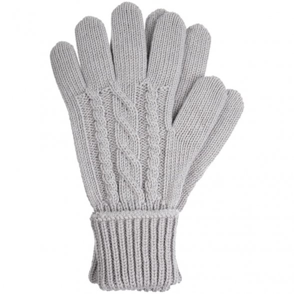 Перчатки Loren, дымчато-серые 
