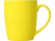Кружка керамическая с покрытием софт тач желтая 