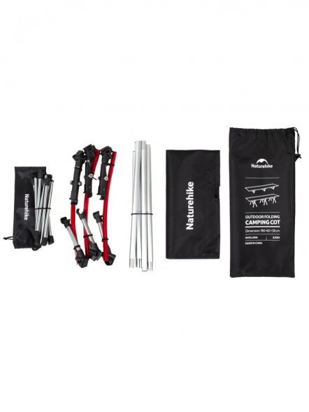 Раскладушка туристическая XJC04, черная 