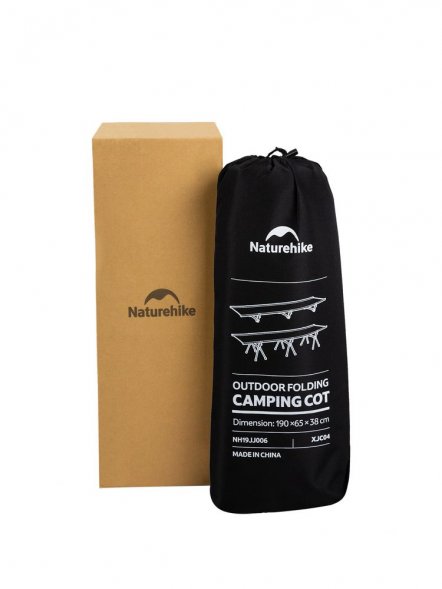 Раскладушка туристическая XJC04, черная 