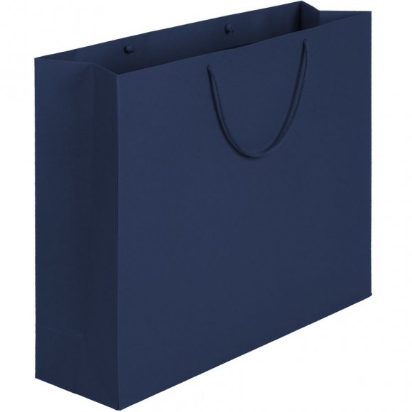 Пакет бумажный Ample Tote L, синий 