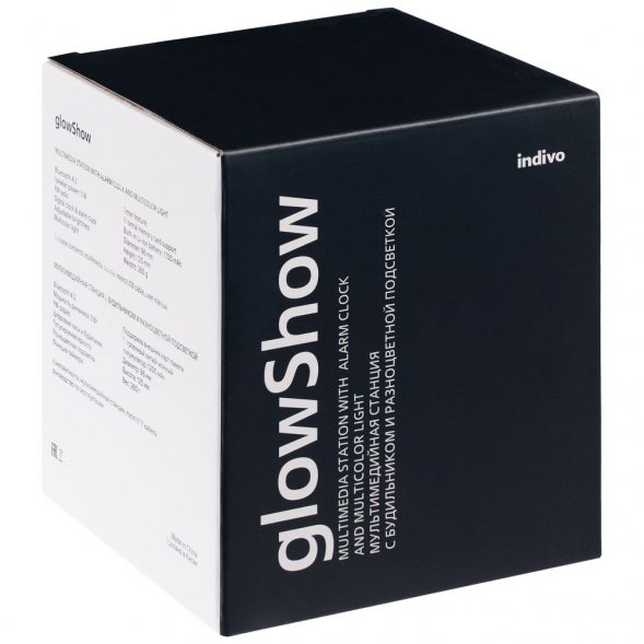 Мультимедийная станция с подсветкой glowShow, белая 