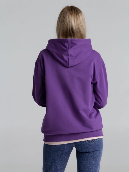 Толстовка на молнии с капюшоном Unit Siverga, фиолетовая 