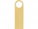 USB 2.0-флешка на 32 Гб с мини чипом и круглым отверстием, золотистыйй 