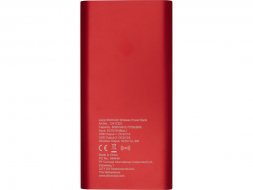 Беспроводное портативное зарядное устройство емкостью 8000 мАч Juice, красный