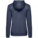 Толстовка с капюшоном женская Hoodie, синий меланж 