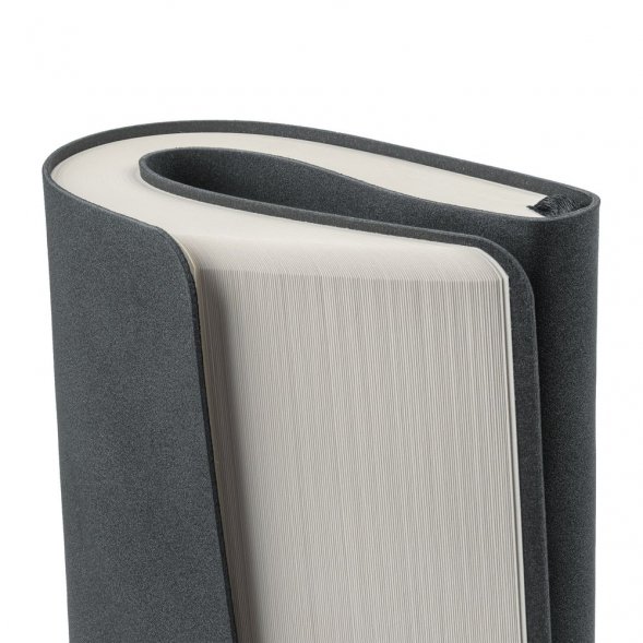 Ежедневник Nubuk, недатированный, темно-серый 