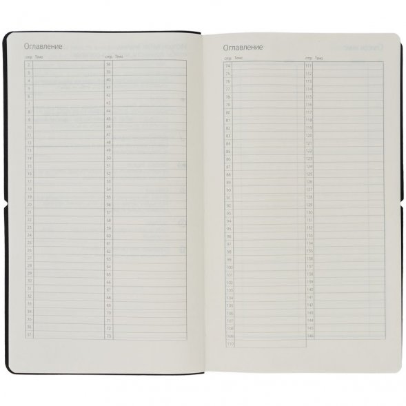 Ежедневник Nubuk, недатированный, темно-серый 