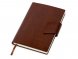 Бизнес блокнот А5 Monoi с клапаном, твердая обложка, 128 листов, коричневый 
