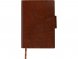Бизнес блокнот А5 Monoi с клапаном, твердая обложка, 128 листов, коричневый 