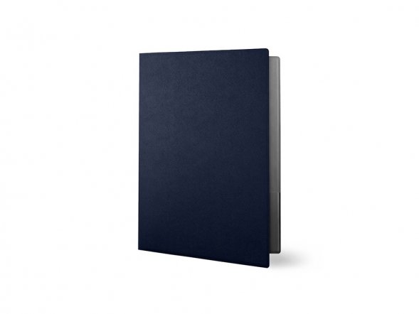 Папка классическая из экокожи Favor, темно-синий 