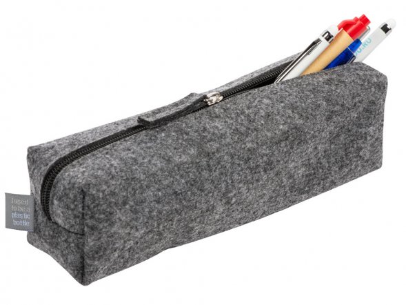 Пенал Felt из RPET-фетра, серый 