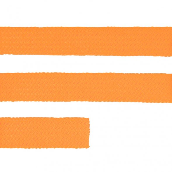 Плоский шнур Cord L, оранжевый неон, 120 см 