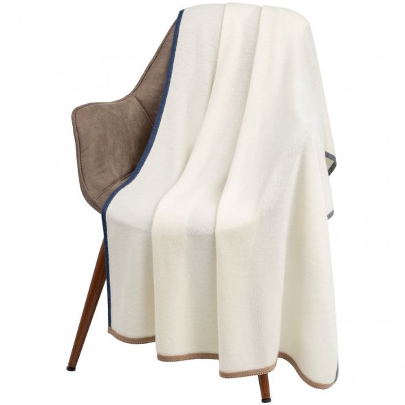 Плед Frontier, молочно-белый 